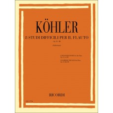 KOHLER - 8 STUDI DIFFICILI PER FLAUTO OP.33 VOL.3