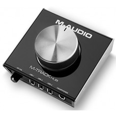 M-Audio M-Track Hub Interfaccia e Hub USB Portatile con 3 Porte USB + Uscite Audio e Cuffie