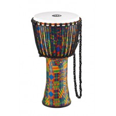 Meinl Percussion PADJ2-L-G 12 KENYAN QUILT Djembe con membrana in pelle artificiale, serie Travel, tiraggio a corde, diametro: 30,48 cm (12", misura L)