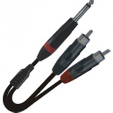 CAVO PROFESSIONALE 1MT SERIE Y JACK - 2RCA - YZZM100