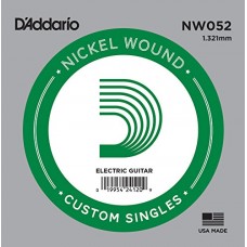 D'Addario NW052 Corda Singola Elettrica-Acustica Nickel Round
