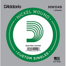 D'Addario NW049 Corda Singola Elettrica-Acustica Nickel Round