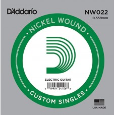 D'Addario NW022 Corda Singola Elettrica-Acustica Nickel Round